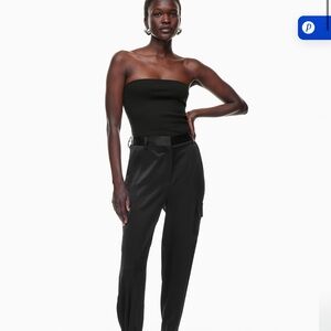 Aritzia Refined Satin Cargo Pants